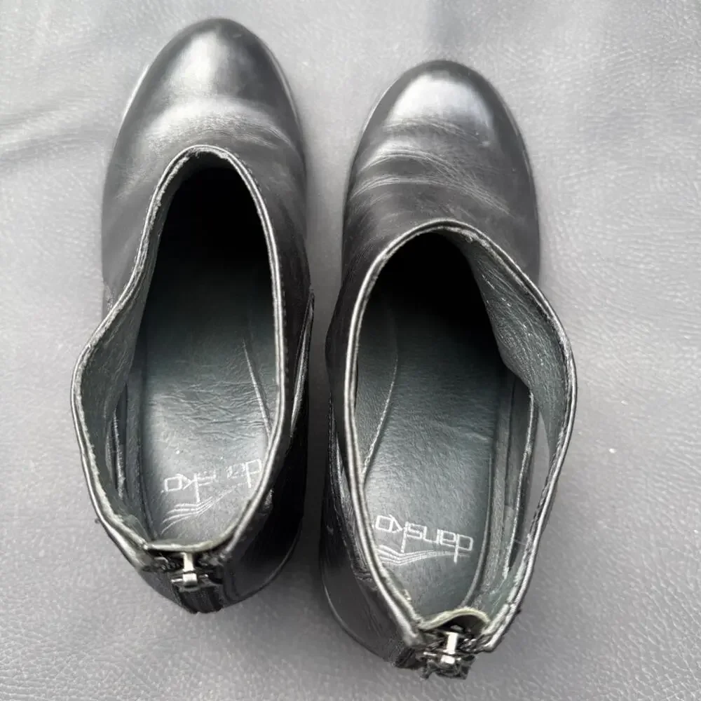 Dansko Bonita‎ Women's 7.5 EU 38 Black Ankle Boot Classic